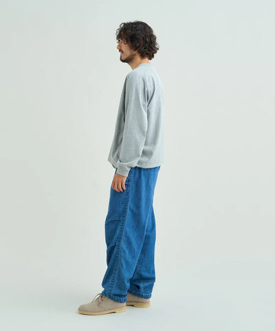 NANGA / ECO HYBRID OVERSIZED L/S TEE(MEN) 再生棉寬版口袋長袖T恤