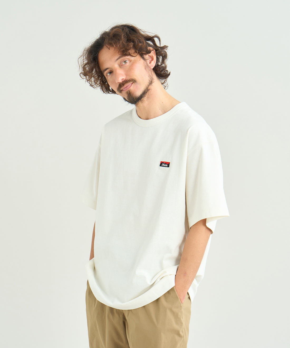 NANGA ECO HYBRID BOX LOGO EMBROIDERY TEE / 刺繡短袖T恤