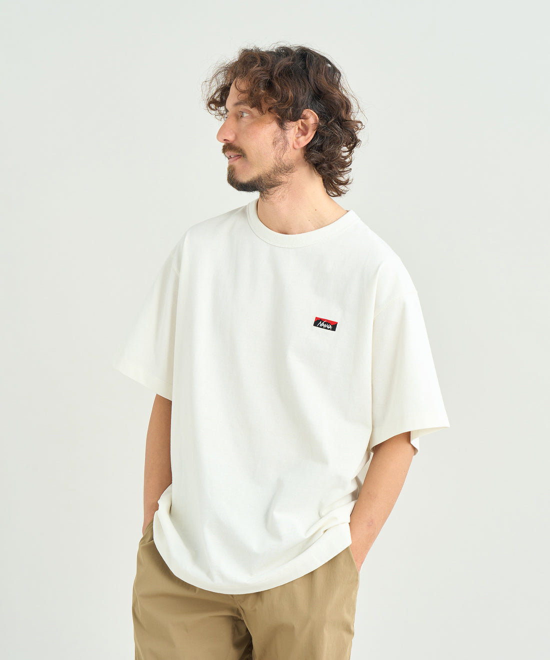 NANGA ECO HYBRID BOX LOGO EMBROIDERY TEE / 刺繡短袖T恤