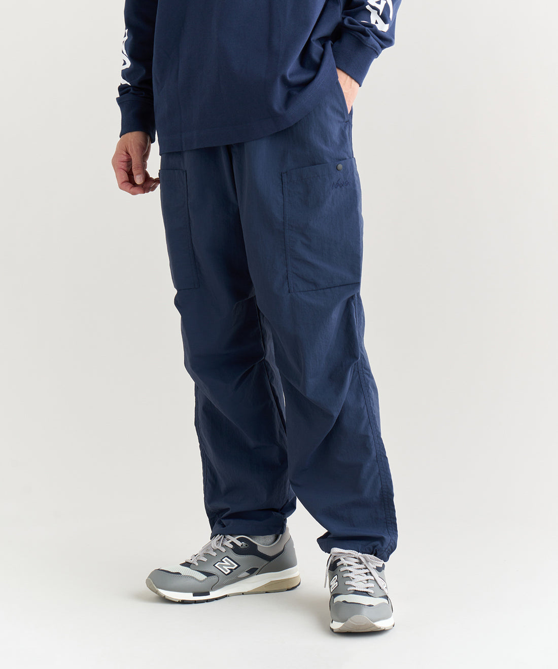 NANGA NYLON TUSSER CARGO PANTS / 輕量  機能抽繩工裝長褲