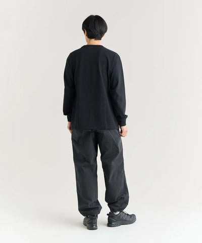 NANGA / ECO HYBRID BOX LOGO L/S TEE(UNISEX) 再生棉方形LOGO印花長袖T恤