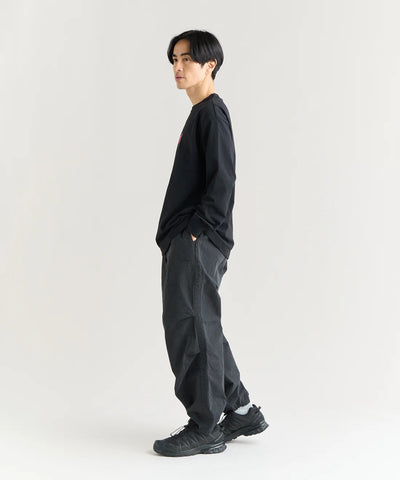 NANGA / ECO HYBRID BOX LOGO L/S TEE(UNISEX) 再生棉方形LOGO印花長袖T恤