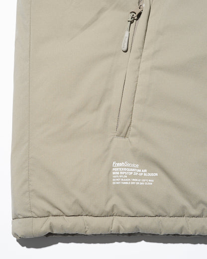 FreshService PERTEX® QUANTUM AIR MINI RIPSTOP ZIP-UP BLOUSON / 立領中綿外套