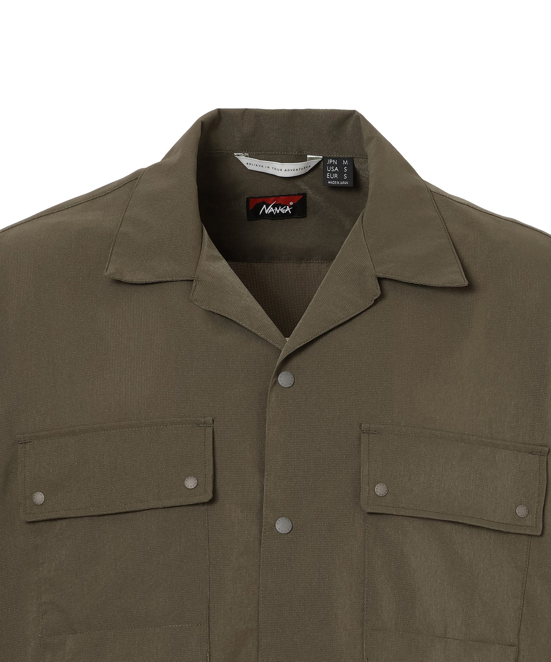 NANGA DotAir® UTILITY PK SHORT SLEEVE SHIRT / 日本直営店限定  DotAir® 機能透氣 Utility 口袋短袖襯衫