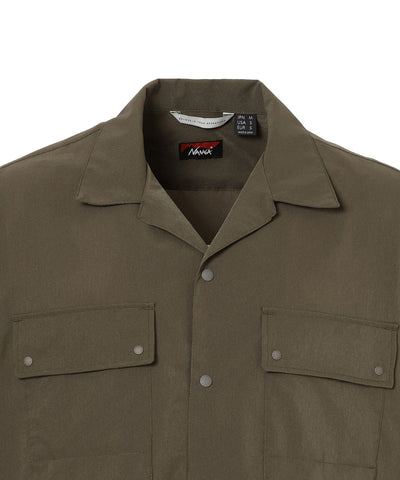 NANGA DotAir® UTILITY PK SHORT SLEEVE SHIRT / 日本直営店限定  DotAir® 機能透氣 Utility 口袋短袖襯衫