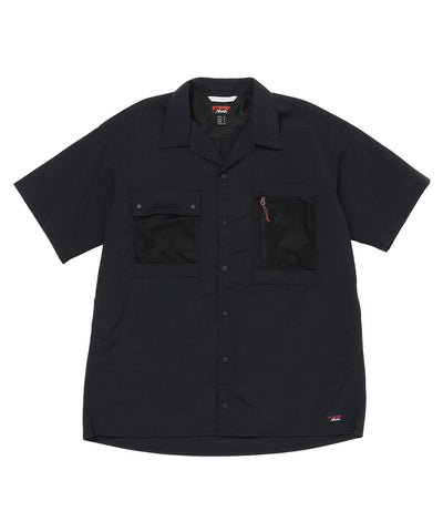 NYLON TUSSER OPEN COLLAR SHIRT / 日本直営店限定 Nylon Tussah 乾爽短袖襯衫