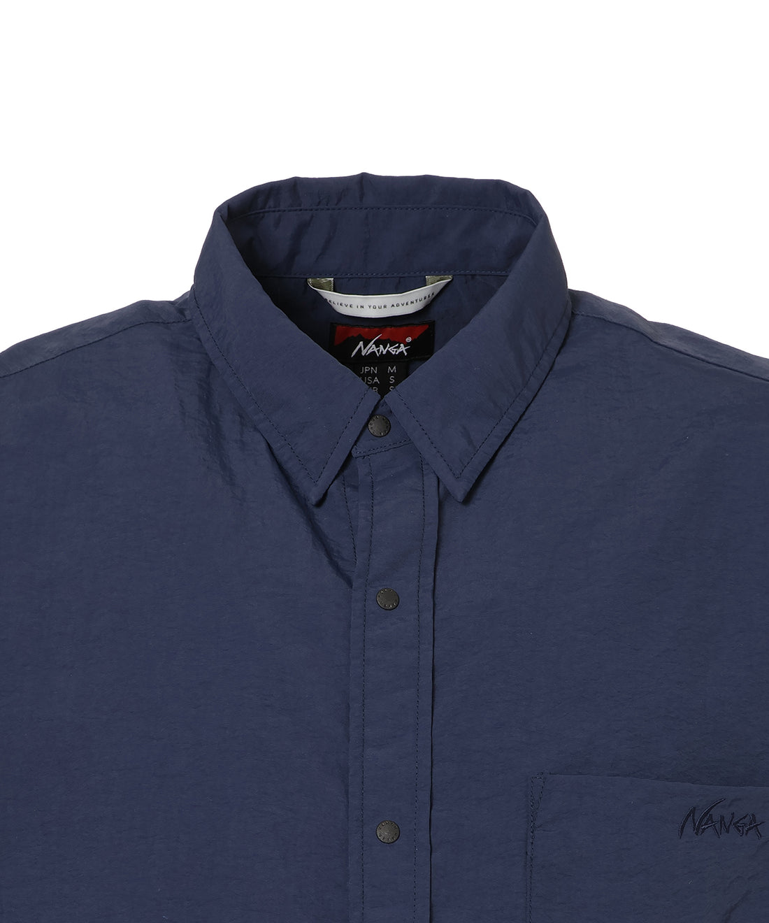 NANGA NYLON TUSSER S/S DAILY SHIRT / 日本直営店限定 輕量尼龍塔絲隆開領短袖襯衫