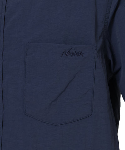 NANGA NYLON TUSSER S/S DAILY SHIRT / 日本直営店限定 輕量尼龍塔絲隆開領短袖襯衫