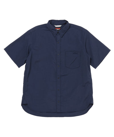 NANGA NYLON TUSSER S/S DAILY SHIRT / 日本直営店限定 輕量尼龍塔絲隆開領短袖襯衫