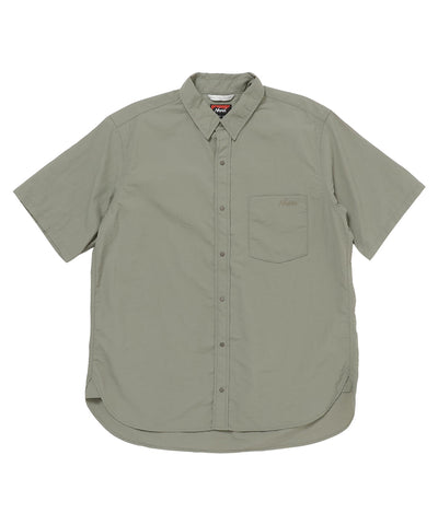 NANGA NYLON TUSSER S/S DAILY SHIRT / 日本直営店限定 輕量尼龍塔絲隆開領短袖襯衫