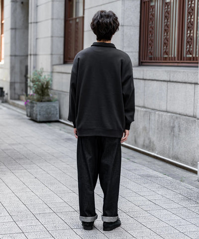 U.S. POLO ASSN. / 寬鬆 刷毛刺繡 半拉鍊開襟衫（日本聯名限定）