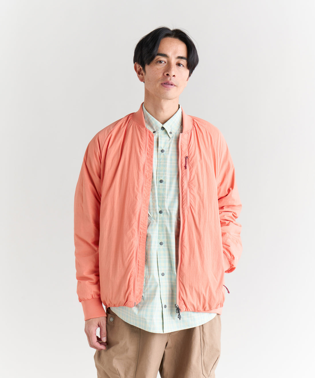 NANGA SOFT DOWN VARSITY BLOUSON(UNISEX) / 輕量軟羽絨 棒球外套