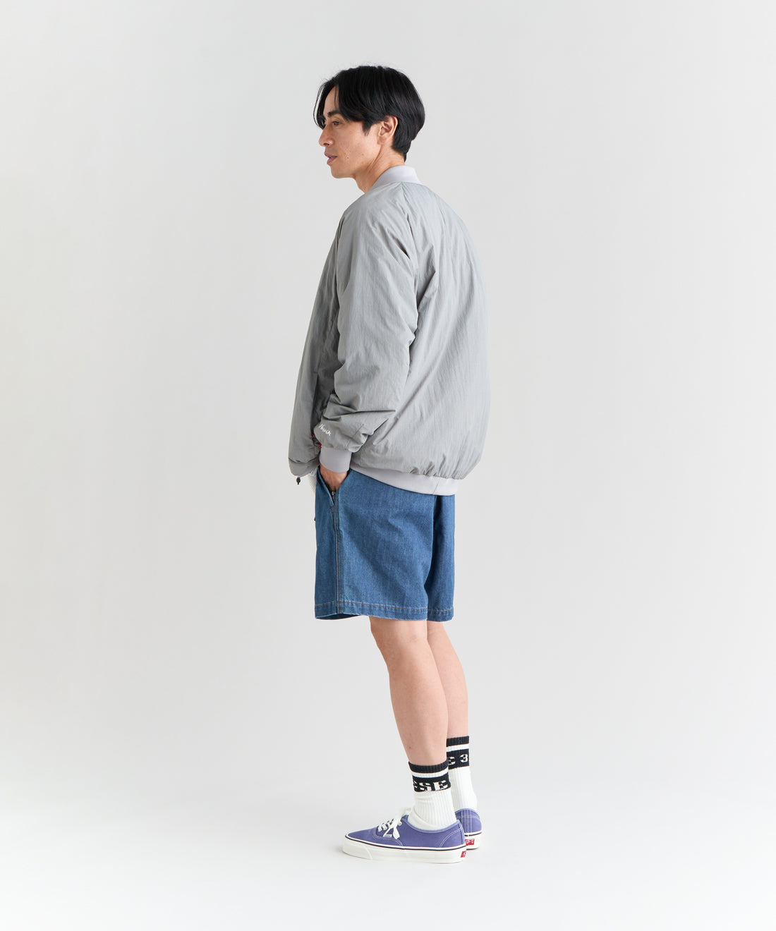 NANGA SOFT DOWN VARSITY BLOUSON(UNISEX) / 輕量軟羽絨 棒球外套