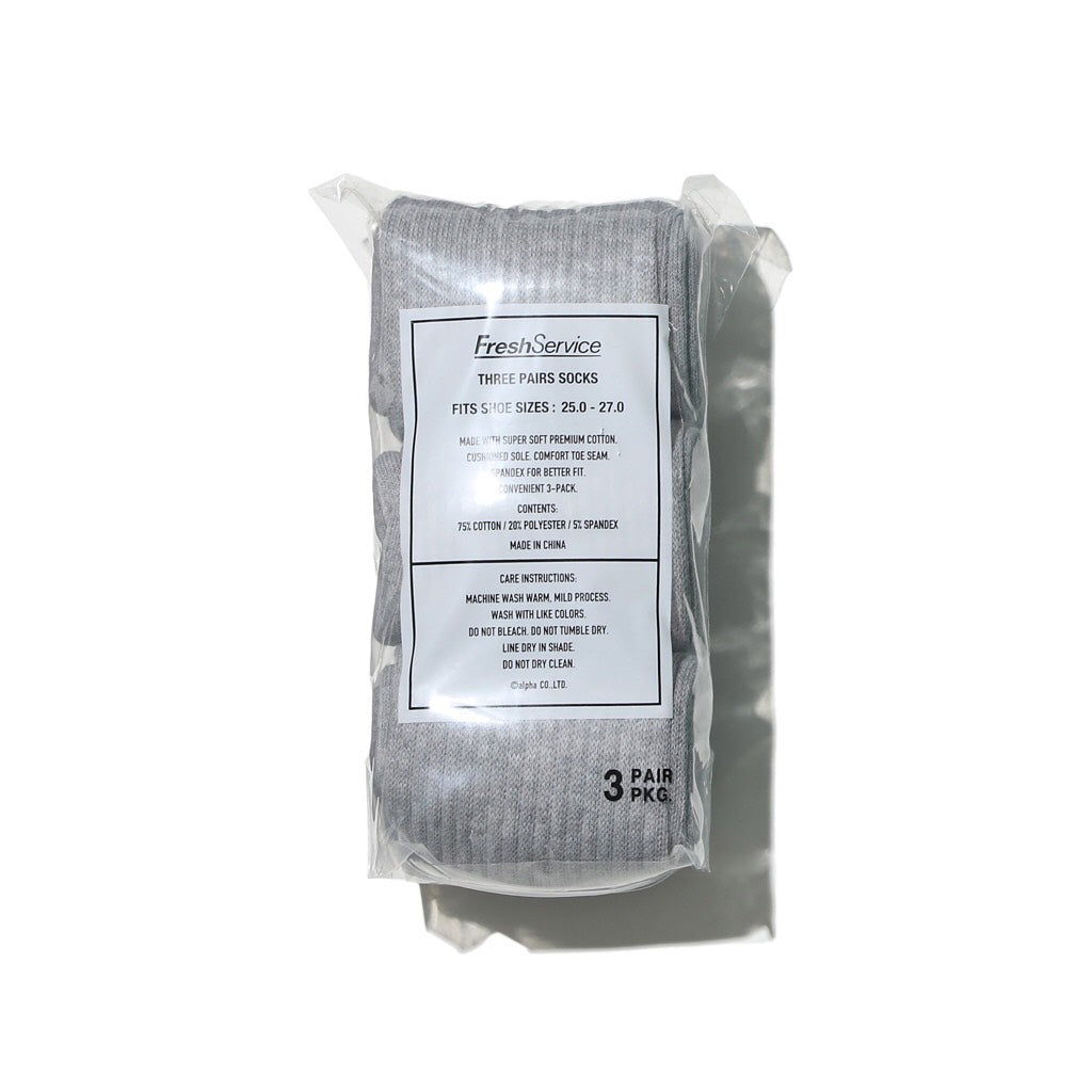 FreshService ORIGINAL 3-PACK SOCKS / 一組三入 長襪