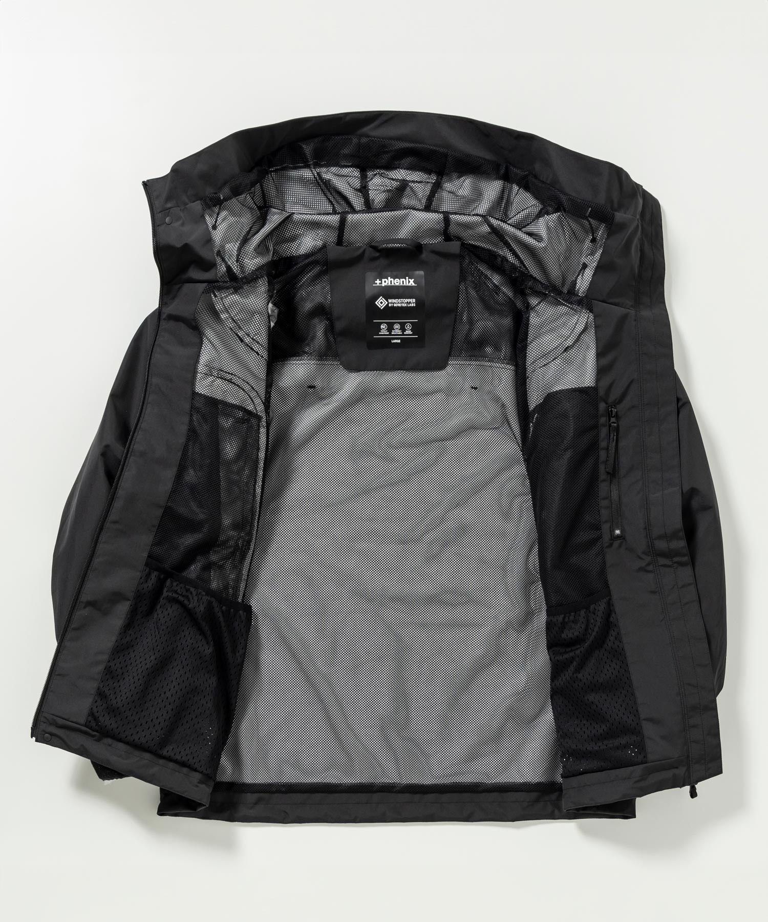 +phenix FUSED FLAP JACKET / WINDSTOPPER by GORE TEX LABS / 防風連帽外套