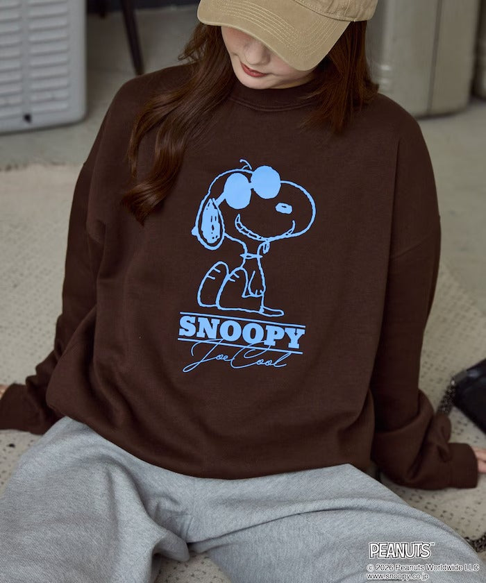 PEANUTS / Snoopy印花刷毛 圓領衫（日本聯名限定）