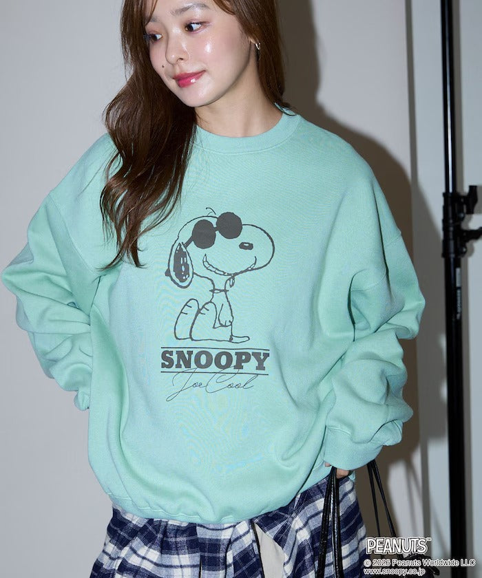 PEANUTS / Snoopy印花刷毛 圓領衫（日本聯名限定）