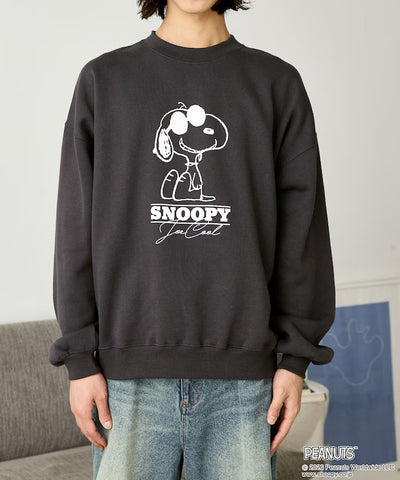 PEANUTS / Snoopy印花刷毛 圓領衫（日本聯名限定）