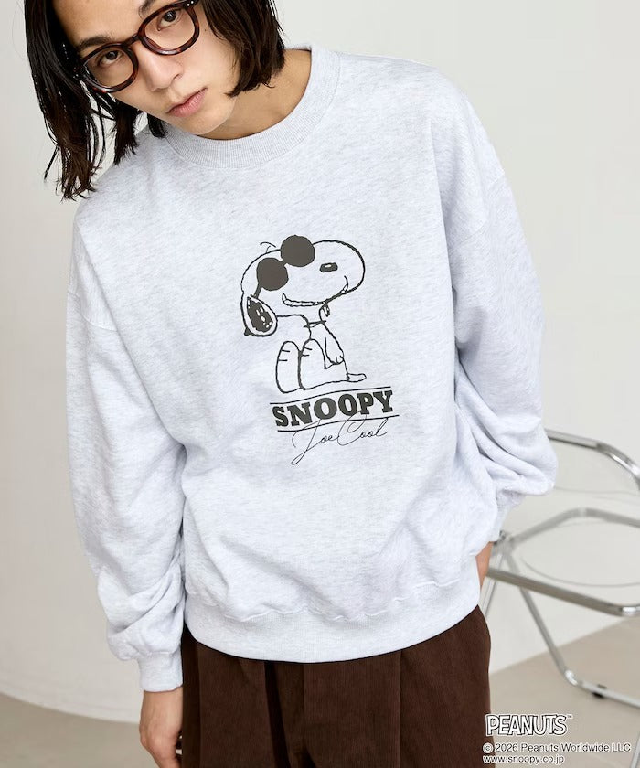 PEANUTS / Snoopy印花刷毛 圓領衫（日本聯名限定）