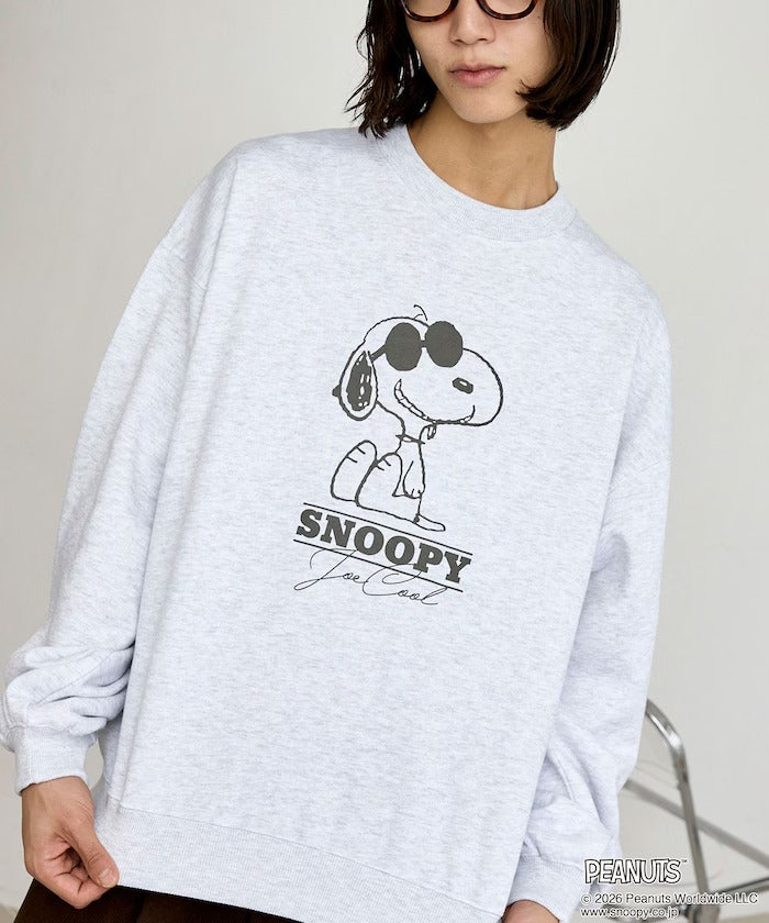 PEANUTS / Snoopy印花刷毛 圓領衫（日本聯名限定）