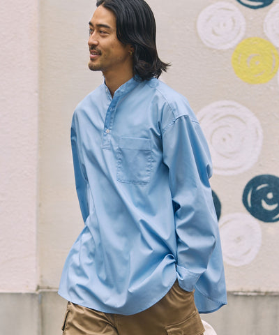 THE CRAFT CREW PRODUCTS / 免燙 抗菌 立領套頭長袖襯衫