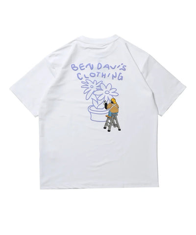 BEN DAVIS / 花卉印花 涼感 短袖T恤