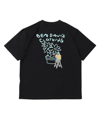 BEN DAVIS / 花卉印花 涼感 短袖T恤