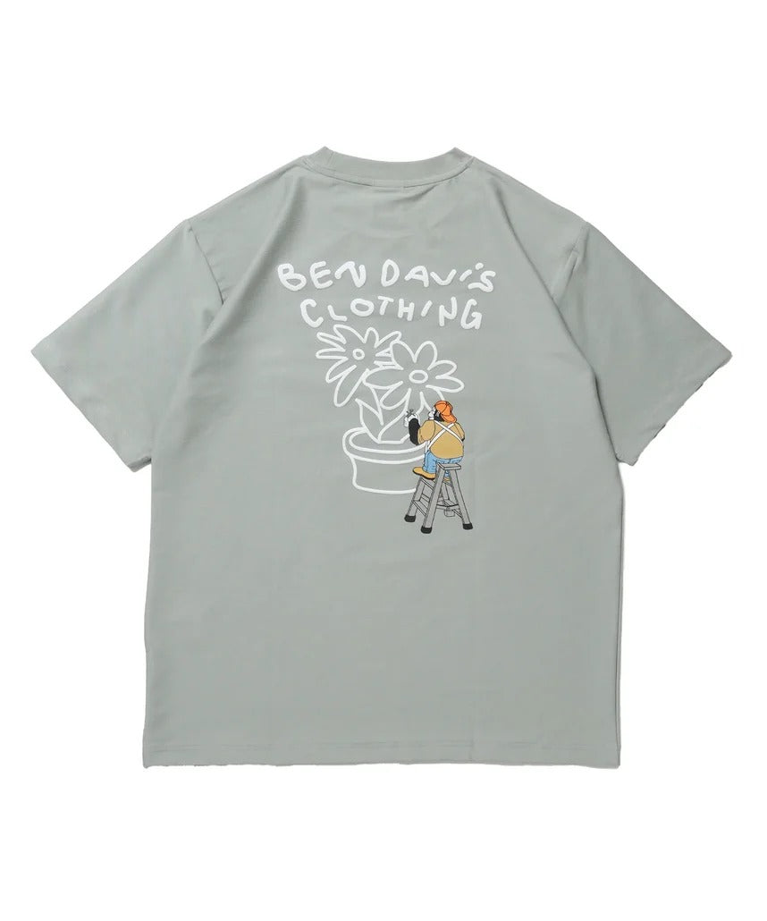 BEN DAVIS / 花卉印花 涼感 短袖T恤