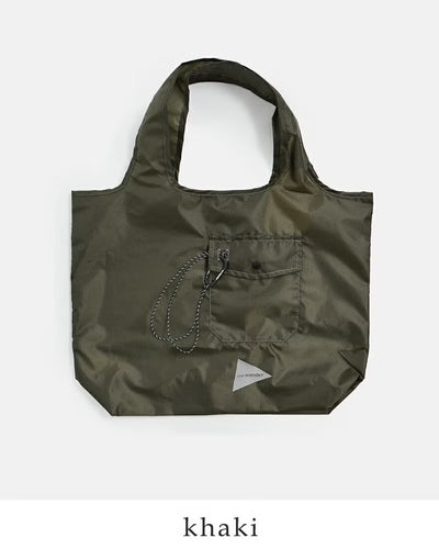 and wander / 輕量防潑水尼龍托特包 Crispy Rip Grocery Pocket Bag