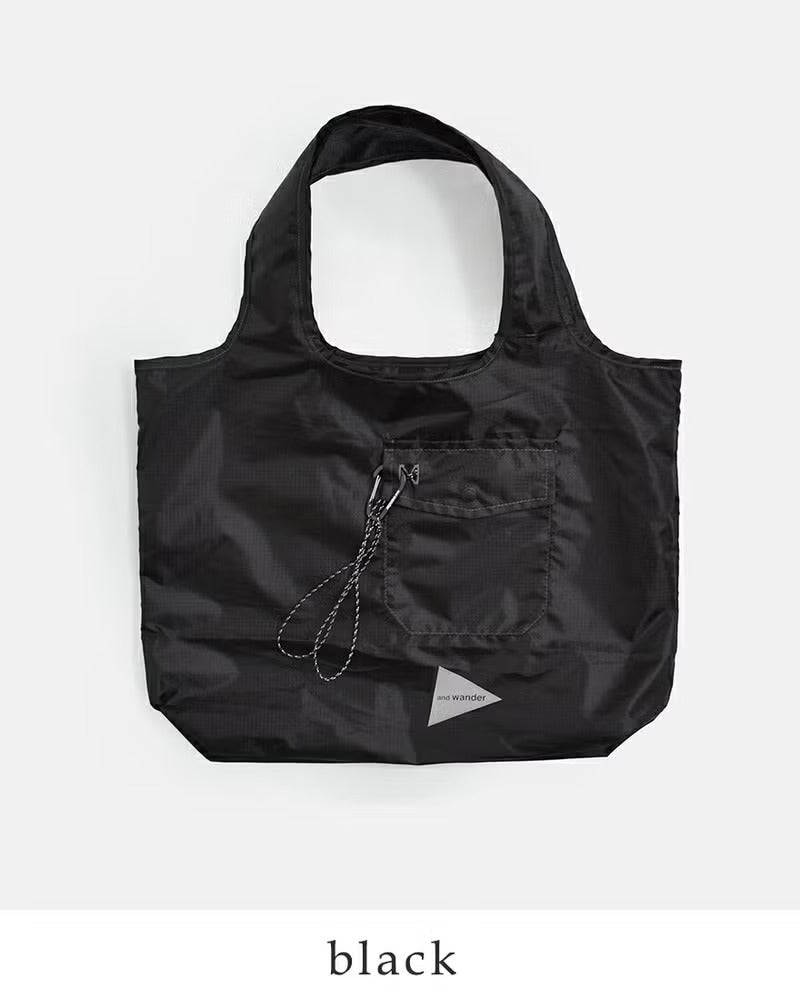 and wander / 輕量防潑水尼龍托特包 Crispy Rip Grocery Pocket Bag