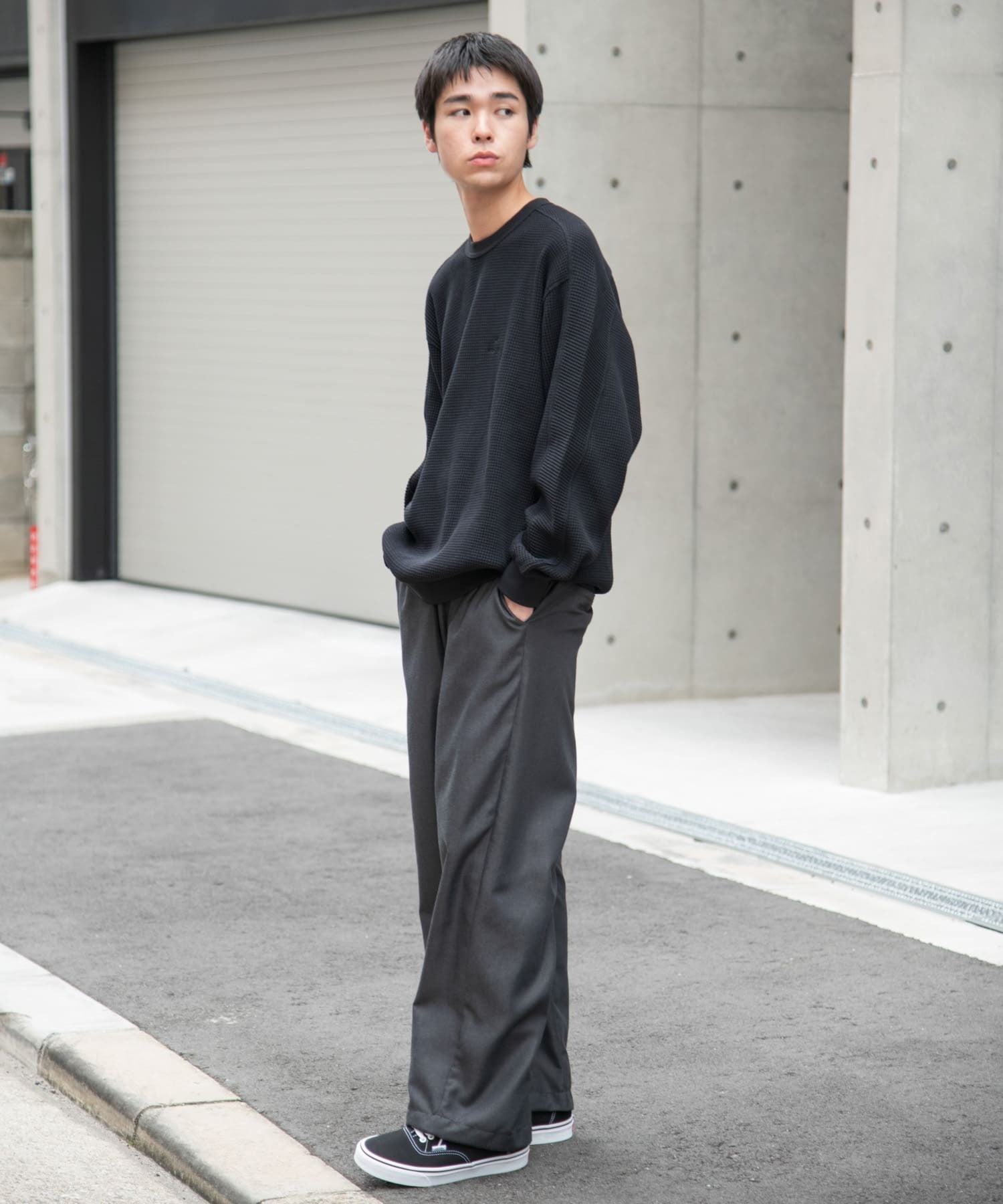 Snow Peak Apparel × DOORS / 日本聯名限定 厚磅華夫格 長袖T恤