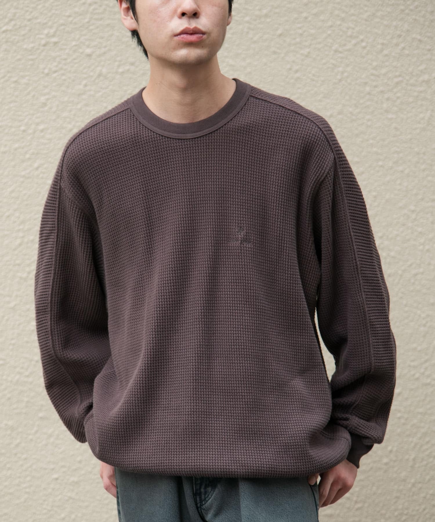 Snow Peak Apparel × DOORS / 日本聯名限定 厚磅華夫格 長袖T恤
