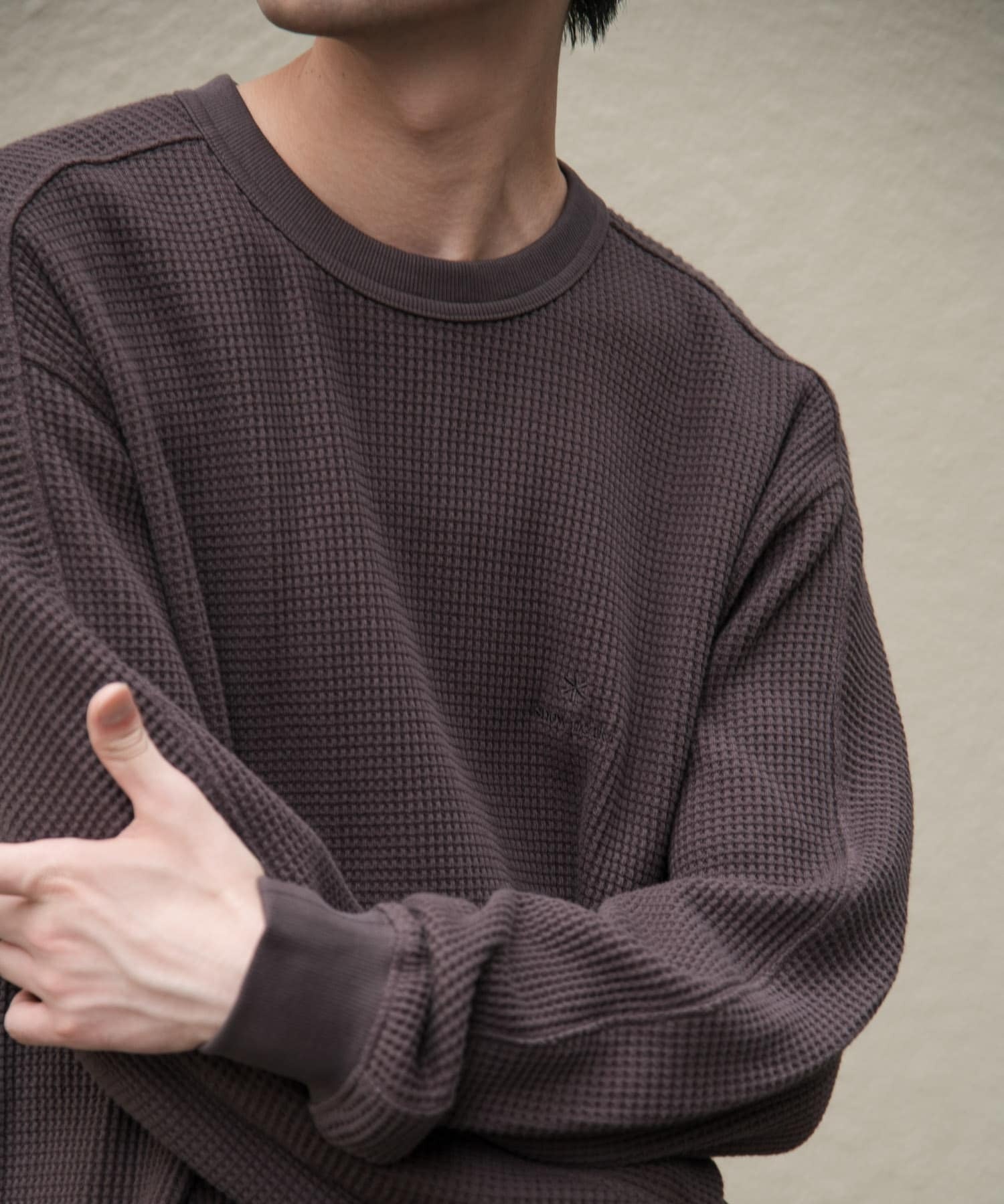 Snow Peak Apparel × DOORS / 日本聯名限定 厚磅華夫格 長袖T恤