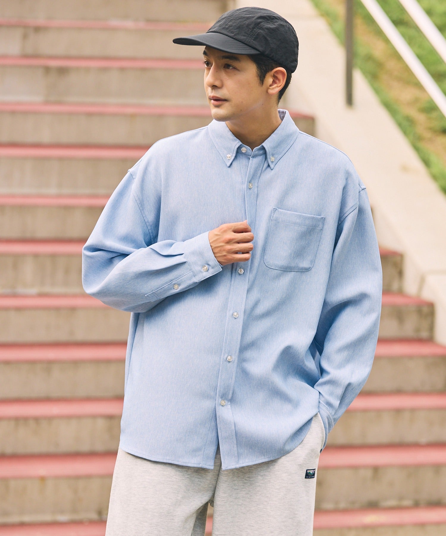 THE CRAFT CREW PRODUCTS / UV防曬 牛津布 寬版 襯衫