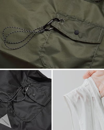 and wander / 輕量防潑水尼龍托特包 Crispy Rip Grocery Pocket Bag
