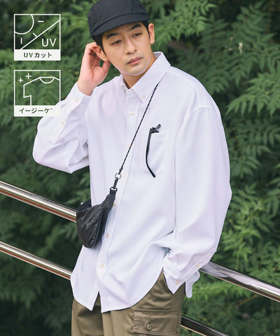 THE CRAFT CREW PRODUCTS / UV防曬 牛津布 寬版 襯衫