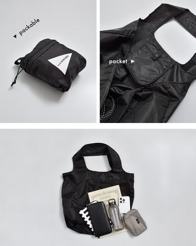 and wander / 輕量防潑水尼龍托特包 Crispy Rip Grocery Pocket Bag