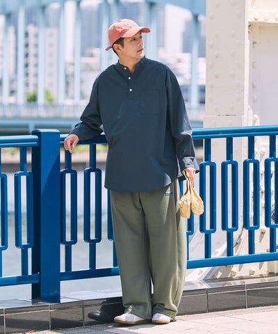 THE CRAFT CREW PRODUCTS / 免燙 抗菌 立領套頭長袖襯衫