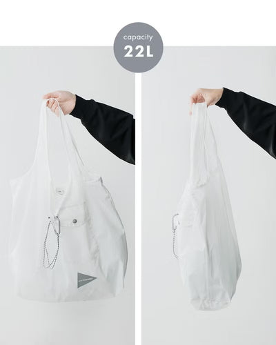 and wander / 輕量防潑水尼龍托特包 Crispy Rip Grocery Pocket Bag
