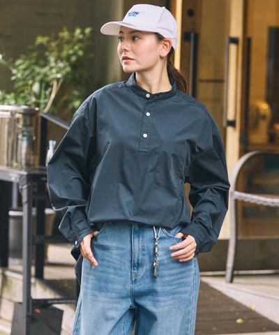 THE CRAFT CREW PRODUCTS / 免燙 抗菌 立領套頭長袖襯衫