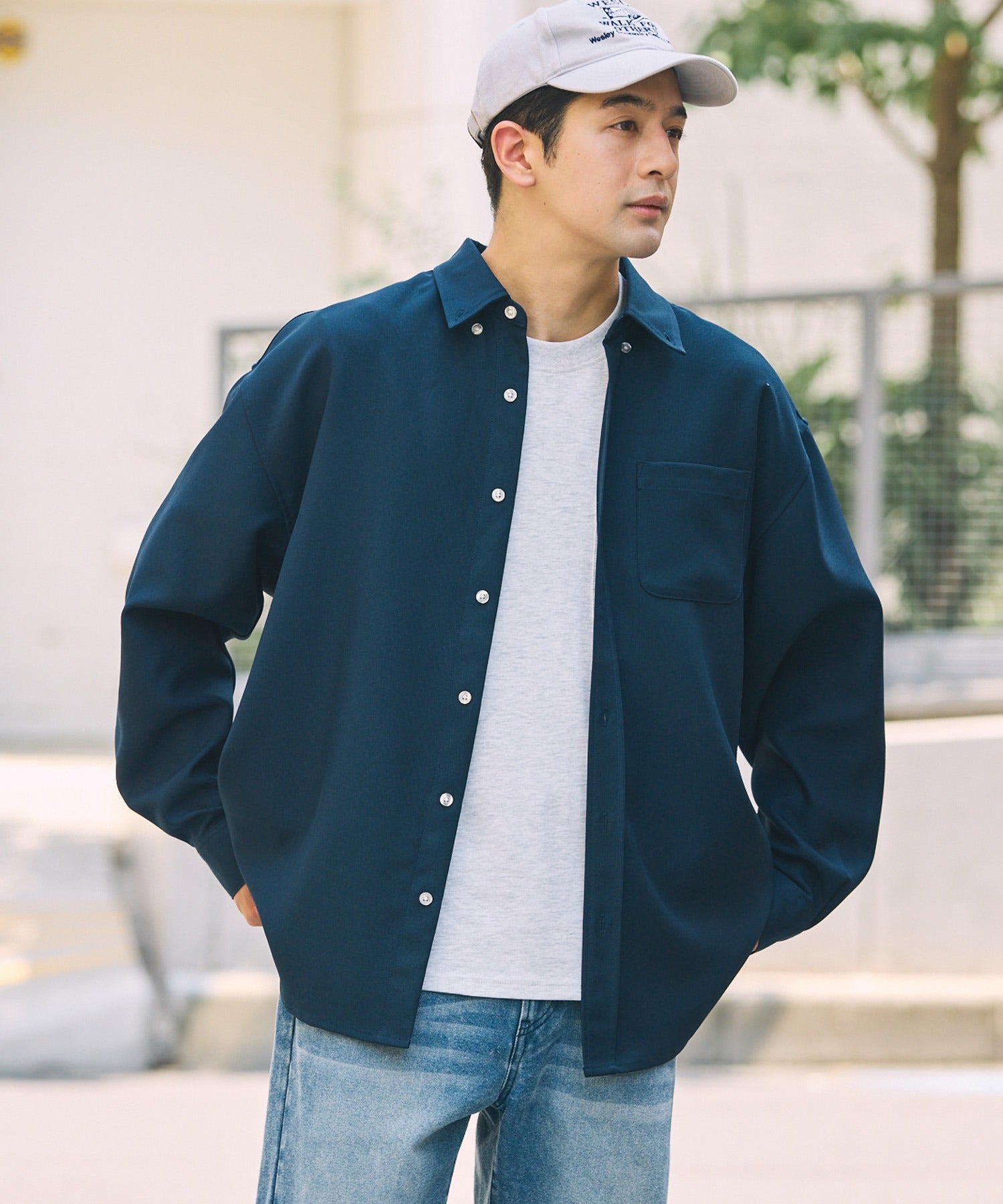THE CRAFT CREW PRODUCTS / UV防曬 牛津布 寬版 襯衫