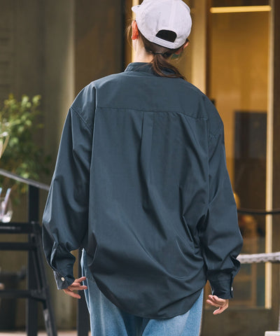THE CRAFT CREW PRODUCTS / 免燙 抗菌 立領套頭長袖襯衫