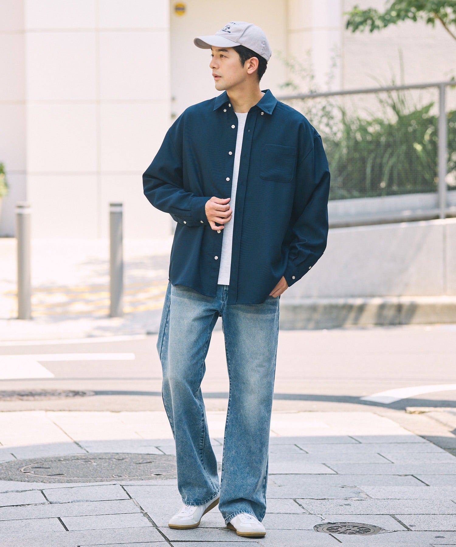 THE CRAFT CREW PRODUCTS / UV防曬 牛津布 寬版 襯衫