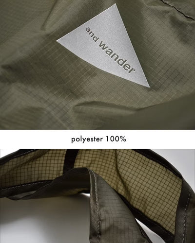 and wander / 輕量防潑水尼龍托特包 Crispy Rip Grocery Pocket Bag