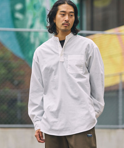 THE CRAFT CREW PRODUCTS / 免燙 抗菌 立領套頭長袖襯衫