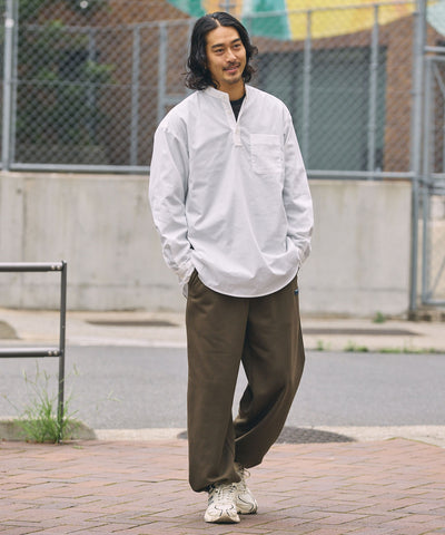 THE CRAFT CREW PRODUCTS / 免燙 抗菌 立領套頭長袖襯衫