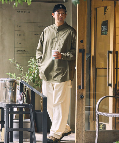 THE CRAFT CREW PRODUCTS / 免燙 抗菌 立領套頭長袖襯衫