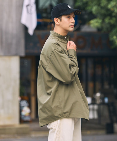 THE CRAFT CREW PRODUCTS / 免燙 抗菌 立領套頭長袖襯衫
