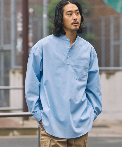 THE CRAFT CREW PRODUCTS / 免燙 抗菌 立領套頭長袖襯衫