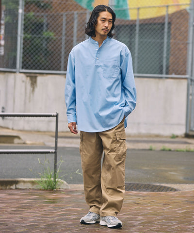THE CRAFT CREW PRODUCTS / 免燙 抗菌 立領套頭長袖襯衫